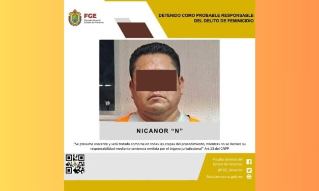 Sujeto es detenido en CDMX por el delito de feminicidio en Papantla