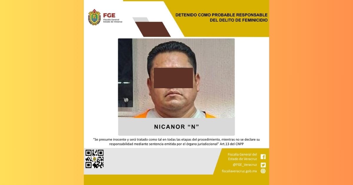 Sujeto es detenido en CDMX por el delito de feminicidio en Papantla