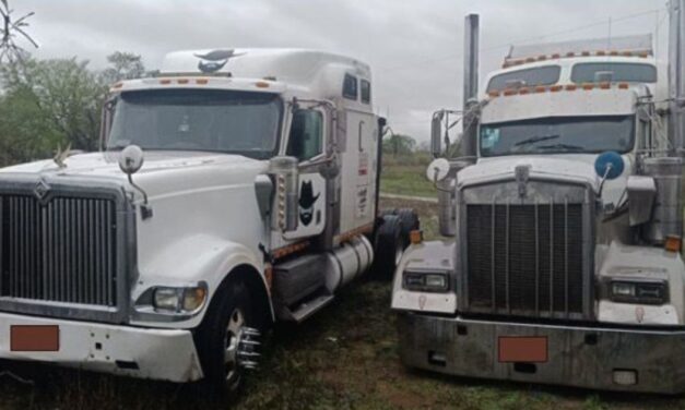 TRACTOCAMIONES ASEGURADOS EN OPERATIVO EN PÁNUCO