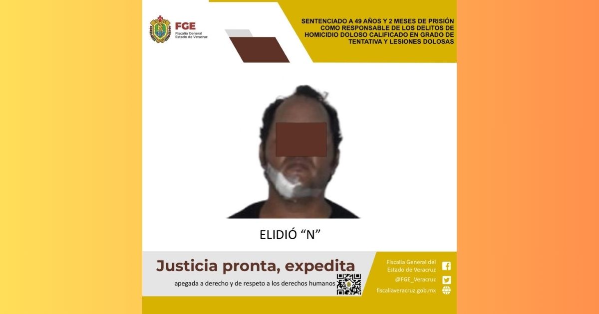 SENTENCIADO A 49 AÑOS Y 2 MESES POR EL DELITO DE HOMICIDIO Y TENTATIVA DE HOMICIDIO EN PUEBLO VIEJO