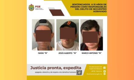  51 años de prisión a  tres sujetos por el delito de secuestro en Martínez de la Torre