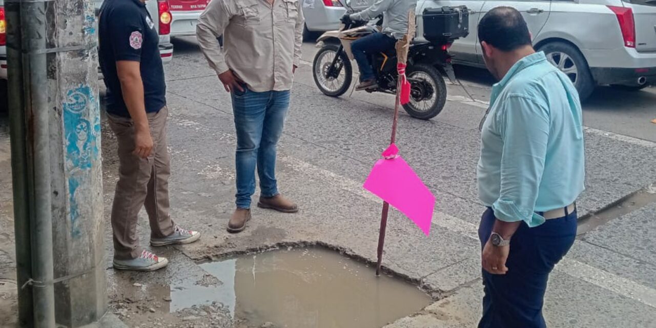 Tuxpan: se pondrán en marcha obras de bacheo, arreglo de rejillas y rehabilitación de pavimento dañado por reparaciones de fugas de agua