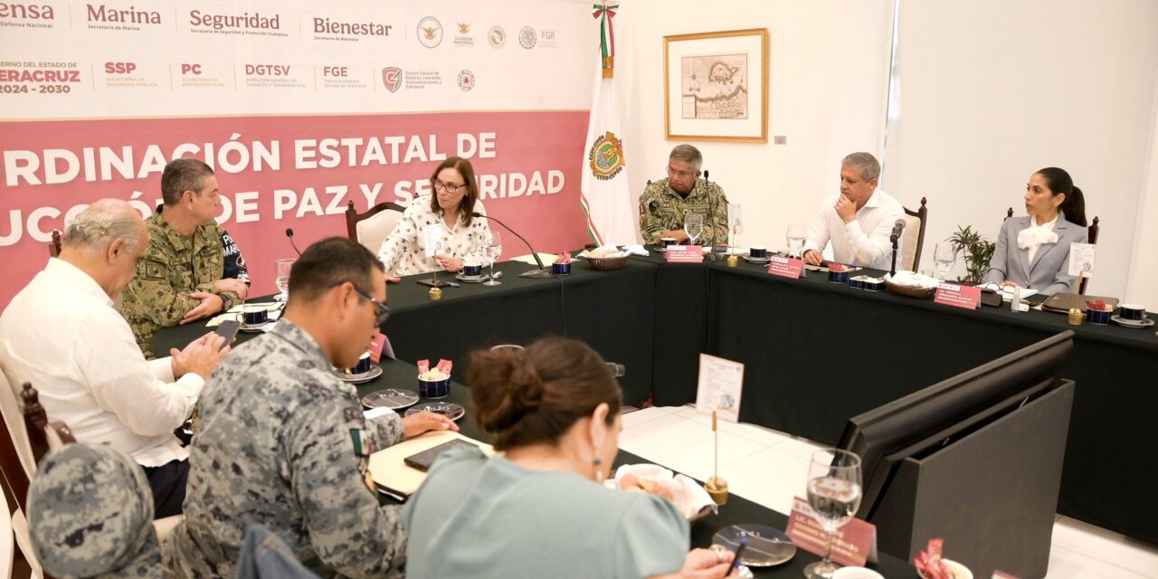 Veracruz Norte: Resultados de la FGE en la mesa de Coordinación Estatal de Construcción de Paz y Seguridad