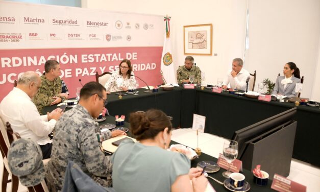 Veracruz Norte: Resultados de la FGE en la mesa de Coordinación Estatal de Construcción de Paz y Seguridad