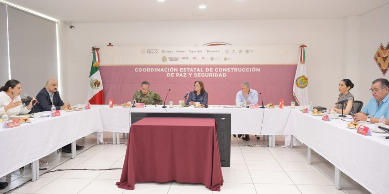 Veracruz Norte: Resultados de la FGE en la Mesa de Coordinación Estatal de Construcción de Paz y Seguridad