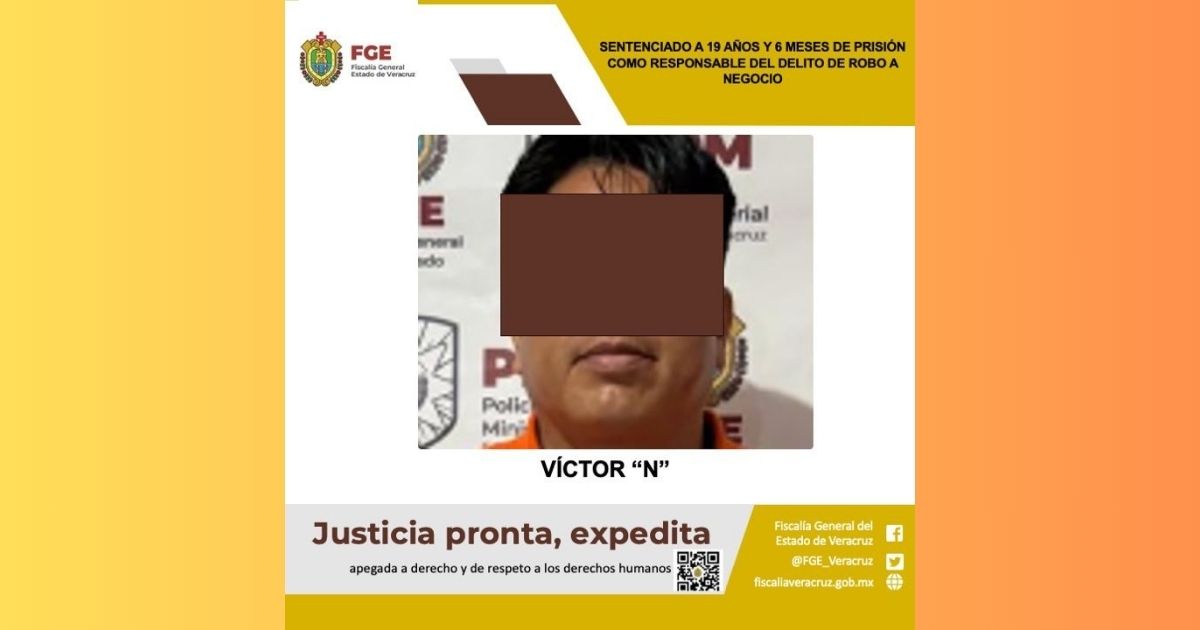 19 años y 6 meses de prisión por robo a un oxxo en Tempoal