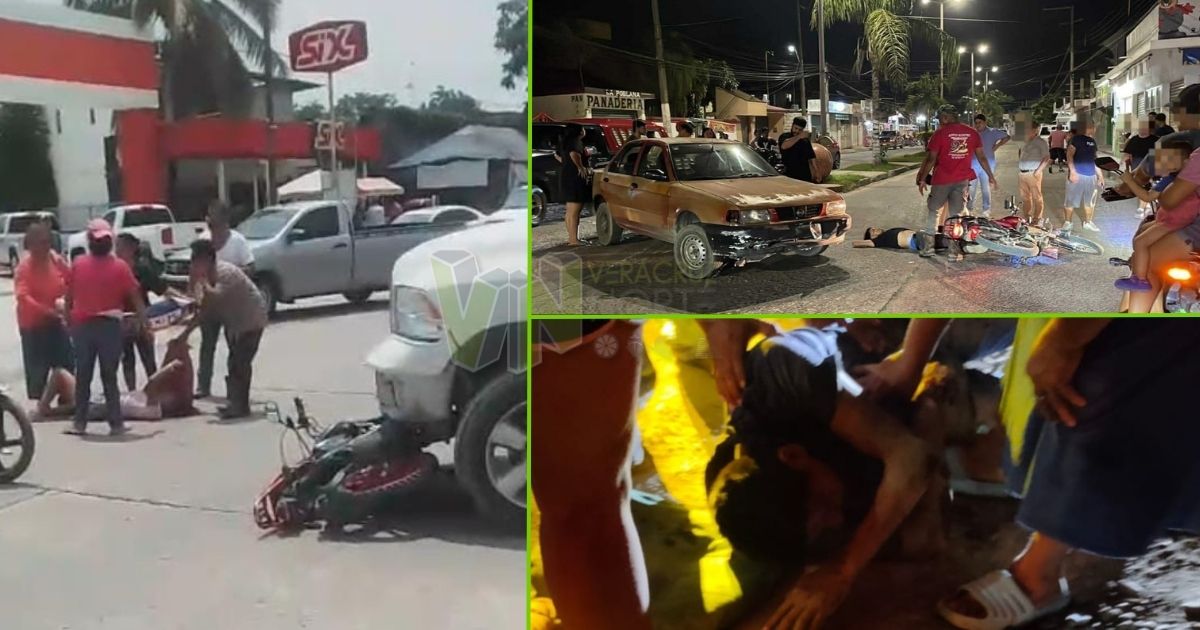  Álamo:Tres accidentes de motocicleta en un solo día
