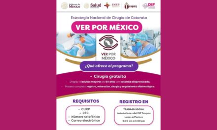 DIF Tuxpan se suma a la Estrategia Nacional de Cirugías Gratuitas de Catarata