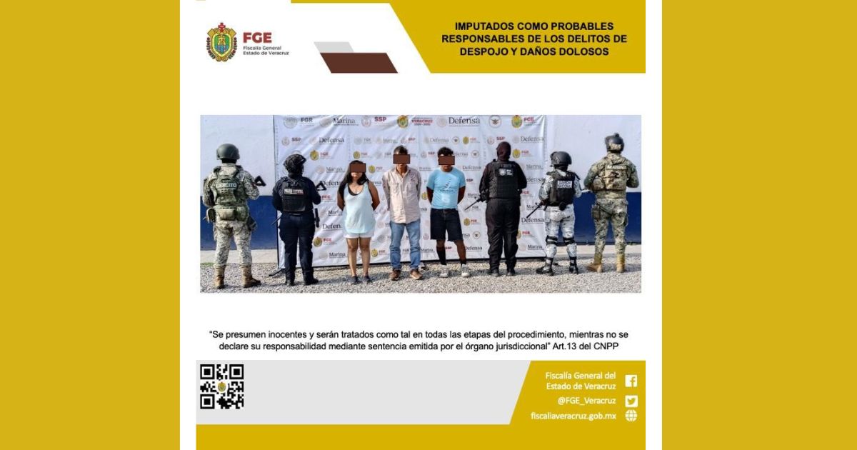 Arrestos y prisión preventiva por despojo y daños en Chapopote