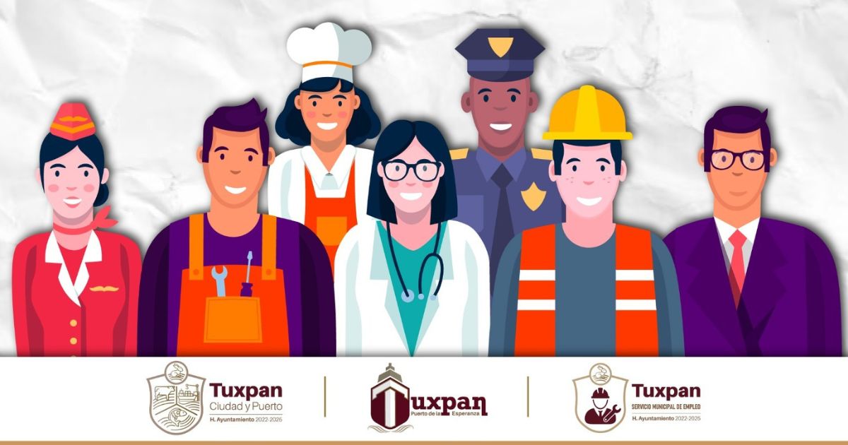 ¡Mañana! Feria Juvenil del Empleo 2025, en la Plaza Cívica de Tuxpan