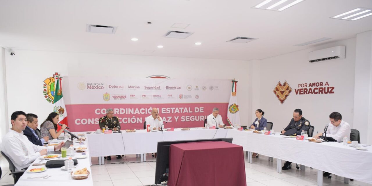 Mesa de Coordinación Estatal de Construcción de Paz y Seguridad: Resultados de la FGE para Veracruz Norte