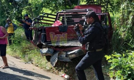 Noticia del choque en el tramo carretero Álamo-Tihuatlán