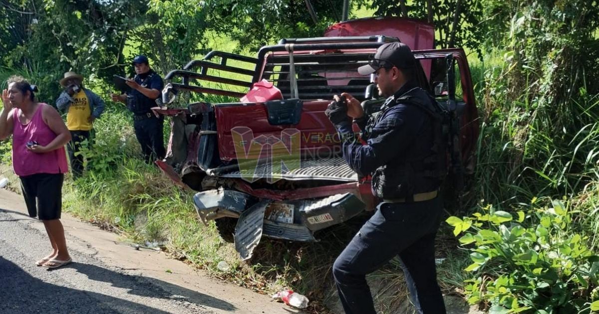 Noticia del choque en el tramo carretero Álamo-Tihuatlán
