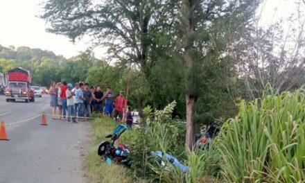 Fallece Joven Motociclista en Accidente en Chinampa de Gorostiza