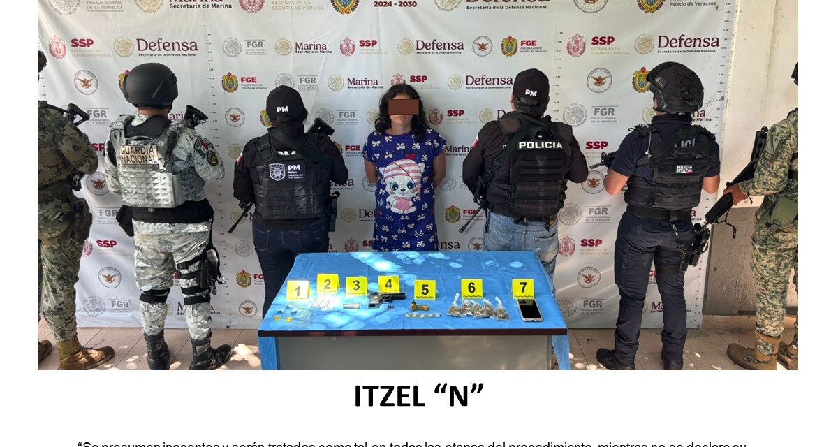 ¡Mujer es detenida en Misantla por delitos contra la salud!