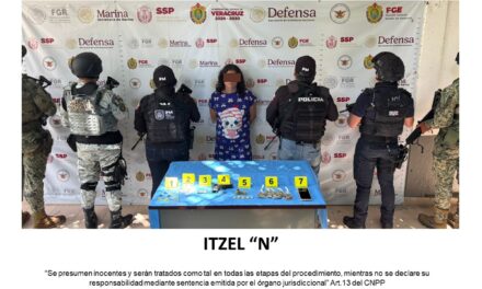 ¡Mujer es detenida en Misantla por delitos contra la salud!