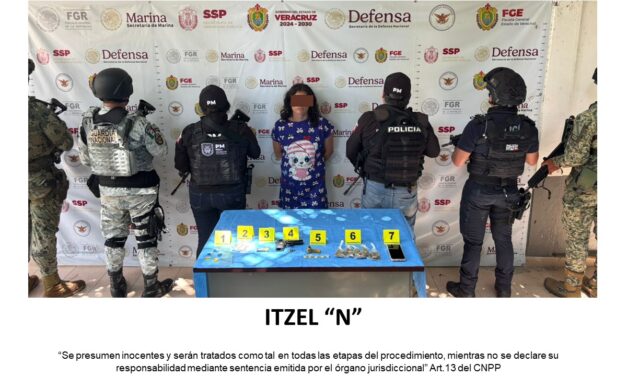 ¡Mujer es detenida en Misantla por delitos contra la salud!