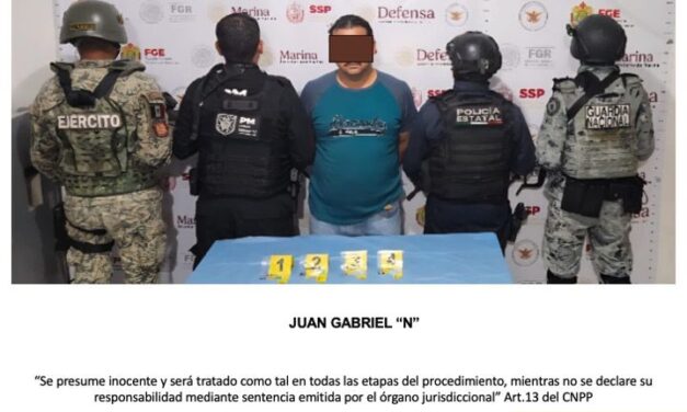 Un detenido y sustancias  ilícitas aseguradas tras cateo en Tantoyuca