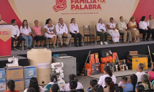 Con programas sociales, Rocío Nahle respalda a las familias de la región Totonaca