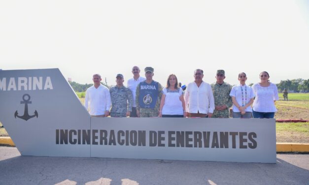  Ceremonia de incineración de enervantes y  Mesa de Coordinación Estatal de Construcción de Paz y Seguridad