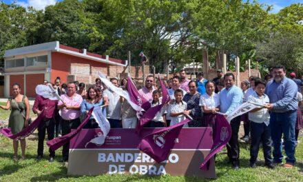Gobierno de Tuxpan pone en marcha la construcción de 2 aulas en la Escuela Primaria “Minerva”, en la localidad de Cobos