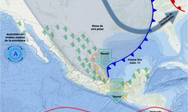 Tuxpan en Alerta Gris por llegada del Frente Frío N° 11, la mañana de este miércoles 29 de octubre