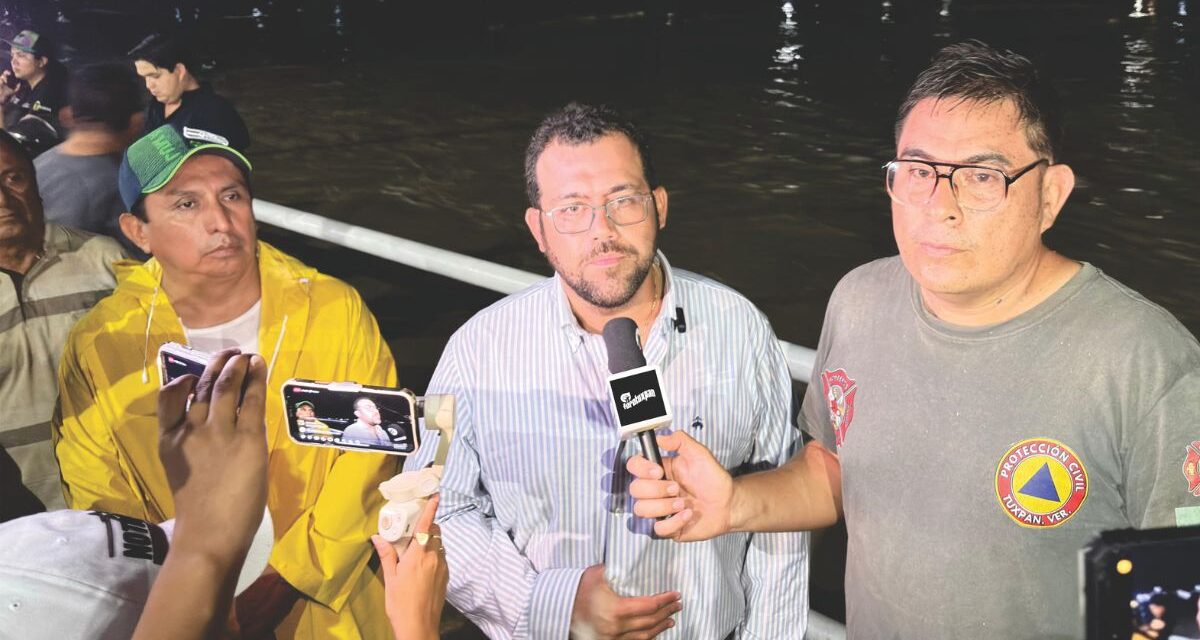 Gobierno de Tuxpan adopta medidas preventivas ante la crecida del río Tuxpan