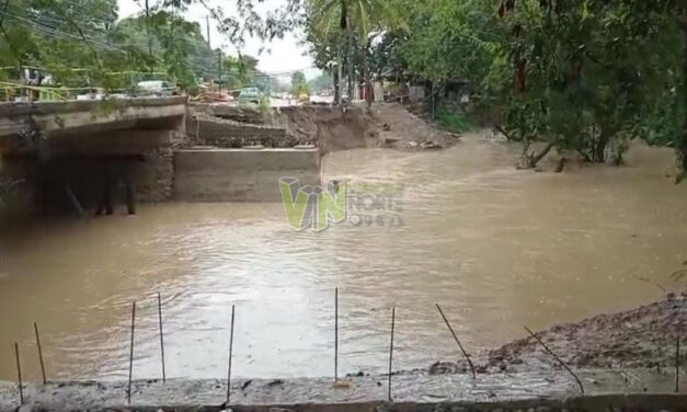 Arroyo de El Ídolo está poco más de dos metros debajo del nivel crítico