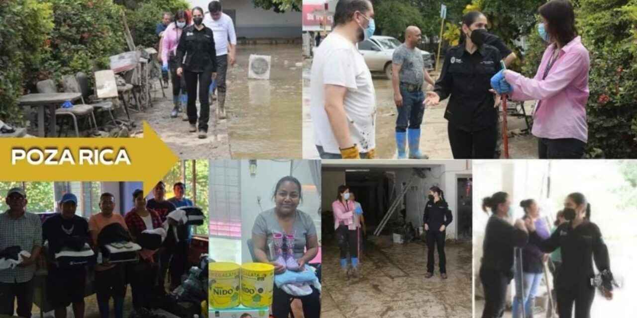 Fiscal General de Veracruz supervisa acciones de limpieza, rehabilitación y apoyo al personal de Poza Rica y Álamo