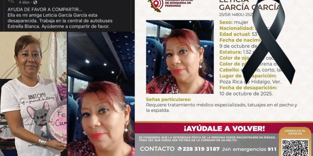 ¡Víctima de la inundación! Localizan sin vida a empleada de la central de autobuses de Poza Rica