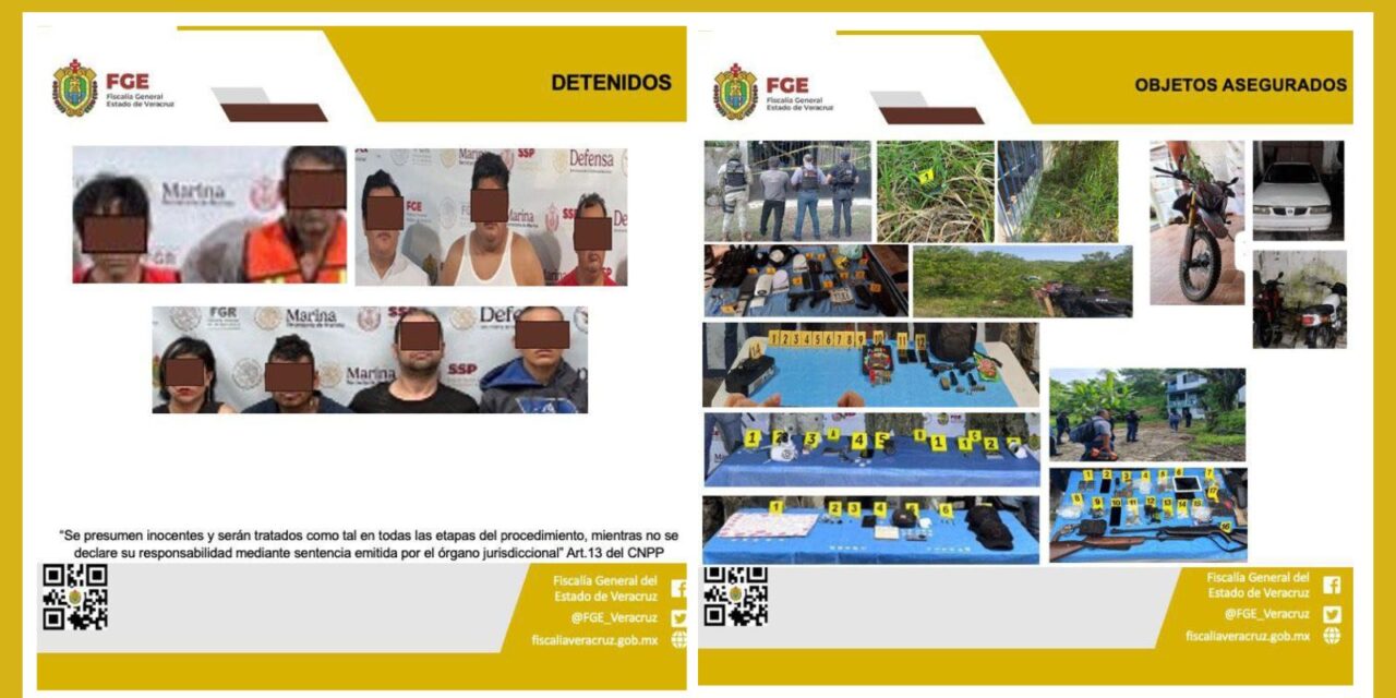 FGE INFORMA RESULTADOS DE OPERATIVOS DE CATEO REALIZADOS EN EL ESTADO DE VERACRUZ