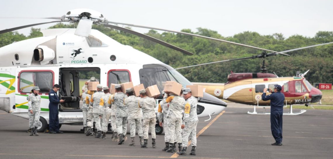 Acciones de atención y auxilio a la población afectada en Veracruz Norte