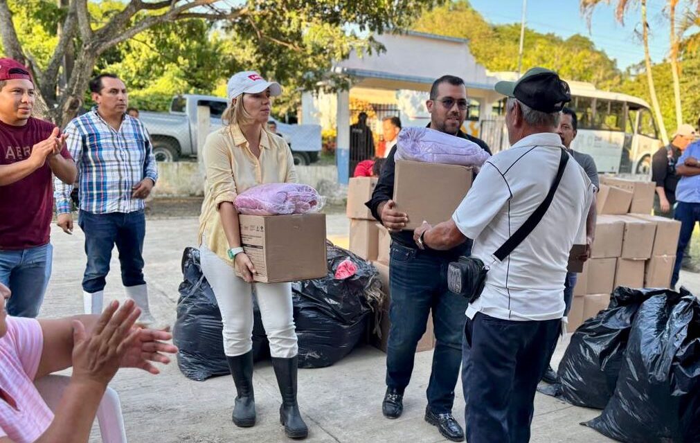 DIF Tuxpan garantiza la entrega de apoyos a damnificados