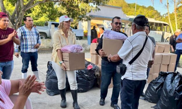 DIF Tuxpan garantiza la entrega de apoyos a damnificados
