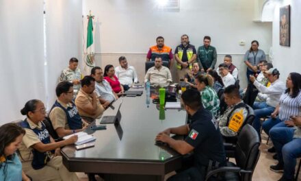 Ante la crecida del Río Tuxpan, sesionó el Consejo Municipal de Protección Civil
