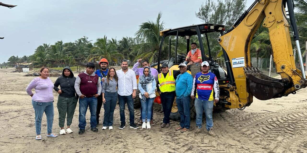 Daniel Cortina arranca limpieza de las playas de Tuxpan