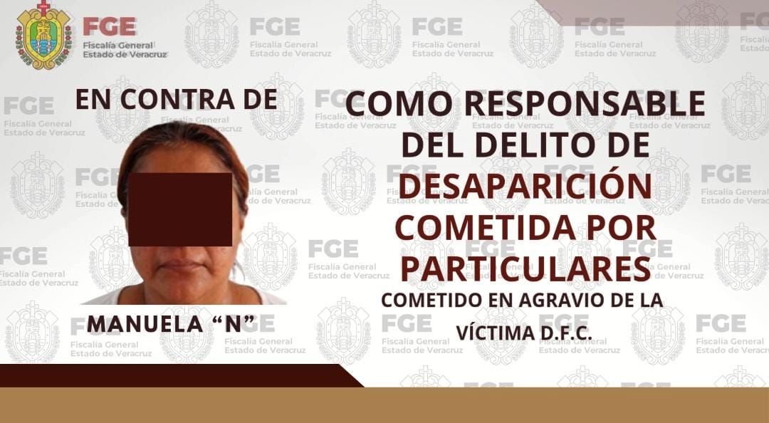 Tantima: Manuela “N” fue condenada a 25 años de prisión por el delito de desaparición cometida por particulares