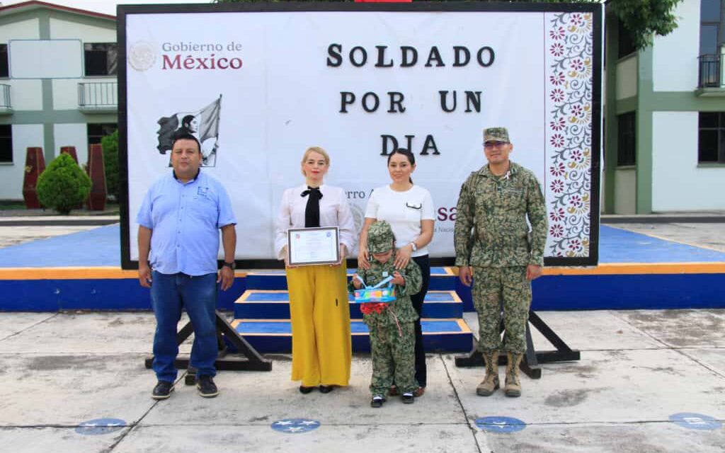 Ejército Mexicano realiza ceremonia de «Soldado por un Día» en Cerro Azul