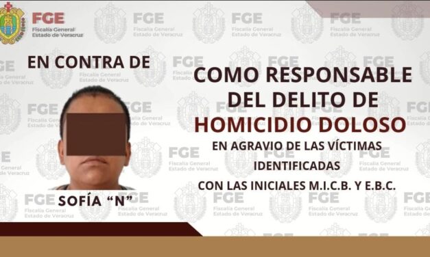 Pánuco: Sentenciada a 15 años de prisión por doble homicidio doloso