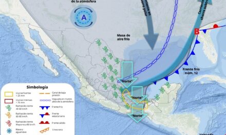 Tomen precauciones anticipadas porque mañana domingo llega a Tuxpan el Frente Frío 12