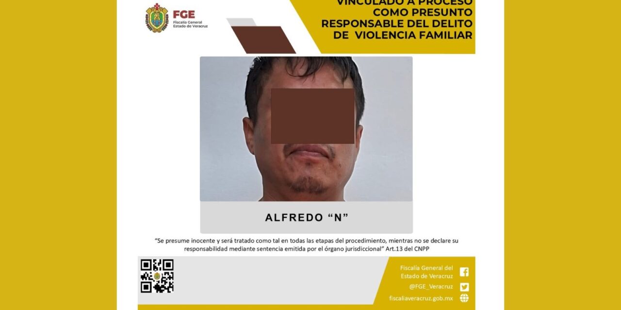 Vinculado a proceso por violencia familiar en Papantla
