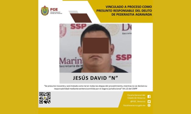 Vinculado a proceso por pederastia agravada en Ozuluama
