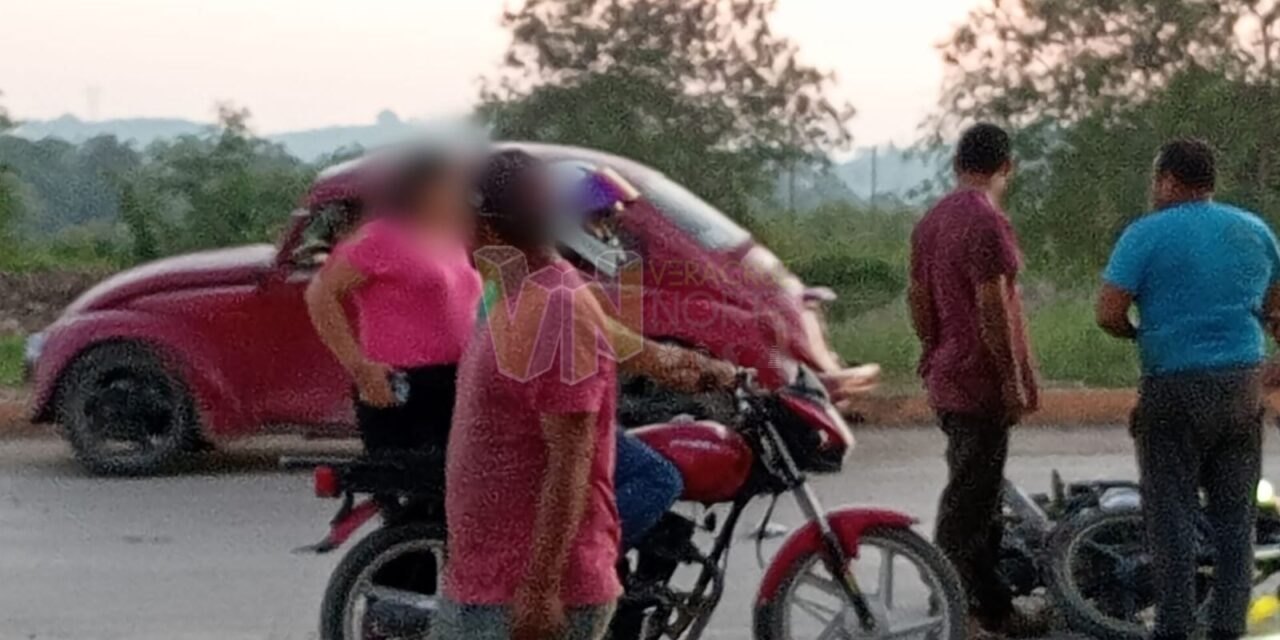 Choque por vuelta en «U» en Álamo: una persona lesionada y daños materiales