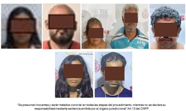 FGE detiene a 7 personas en cateos realizados en diversos municipios