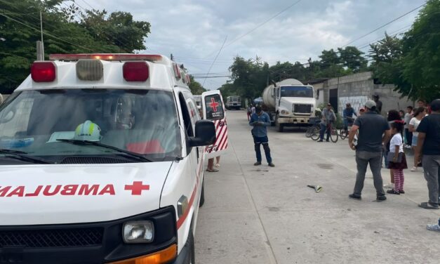 Pánuco: Choque de motocicletas en deja dos lesionados
