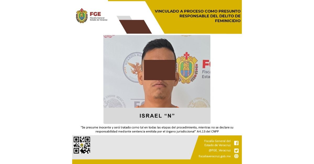 Vinculado a proceso como presunto responsable del delito de feminicidio en Álamo