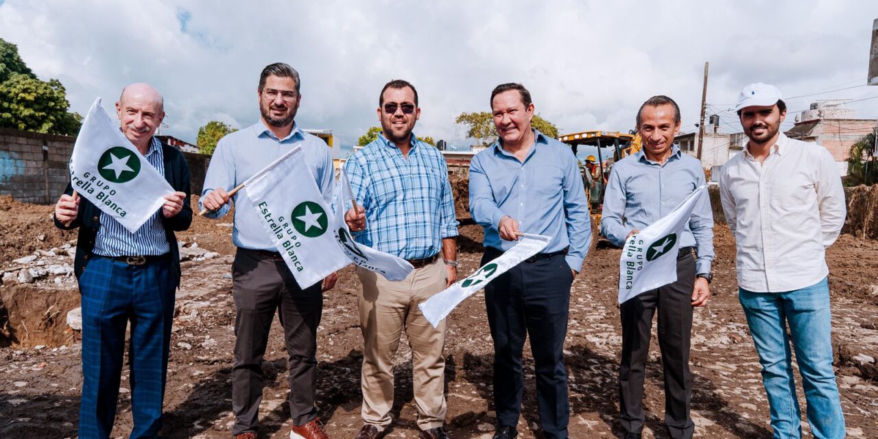 Daniel Cortina participa en banderazo de inicio de obra de la nueva terminal de Grupo Estrella Blanca en Tuxpan