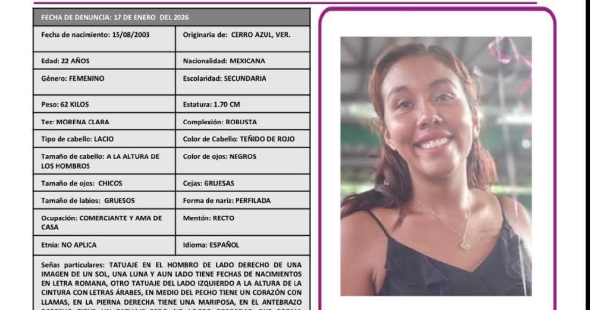 Activan Protocolo Alba por la desaparición de joven en Cerro Azul