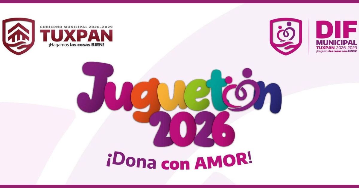 DIF Tuxpan invita al “Juguetón 2026, ¡Dona con Amor!”