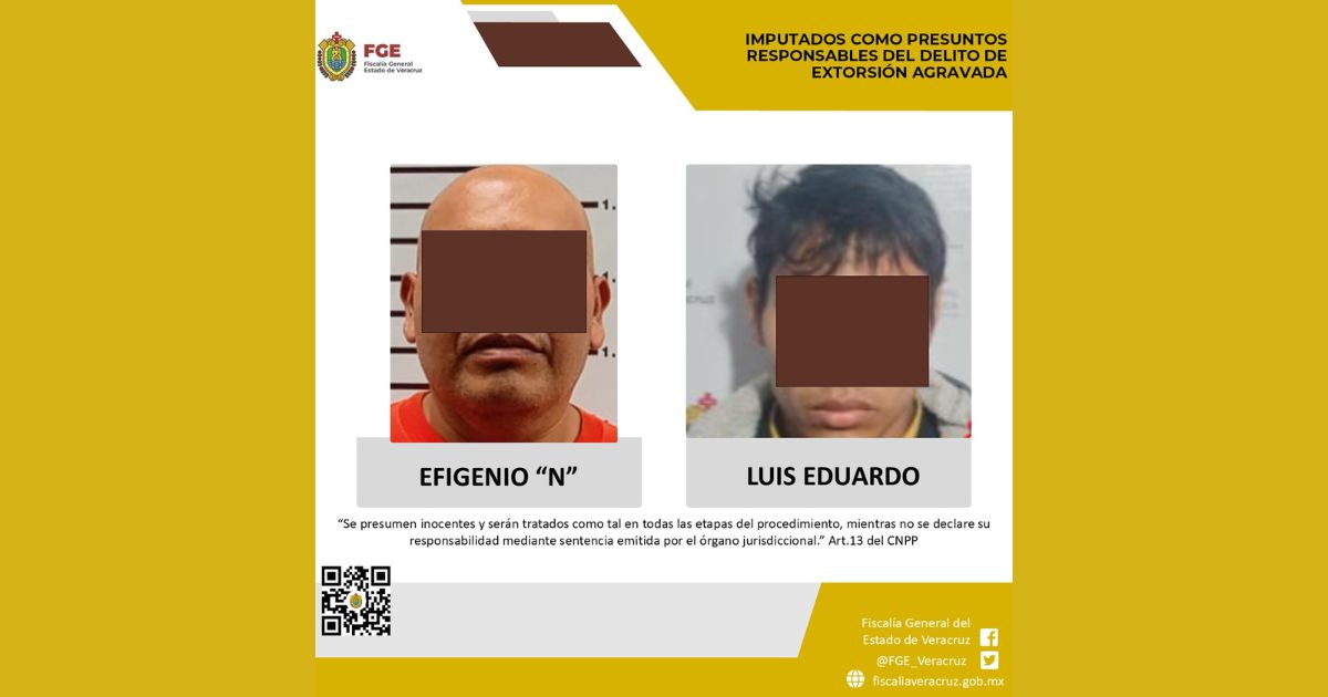 Imputan a ex jefe de la policía municipal de Poza Rica y a otro sujeto por extorsión